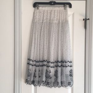 Black and white skirt